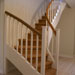 Treppe - Eichenholz, geölt und weiß lackiert